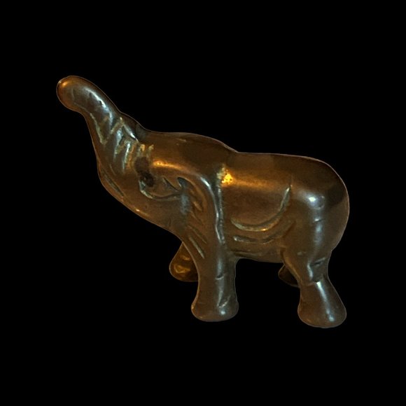 VTG Bronze Elephants Family Of 4 Set Great Patina No Mark Collectables Pre-Owned - Picture 5 of 12